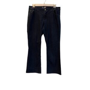 Beau Bootcut Jeans womens plus Size 18W dark wash denim 31 inseam High rise